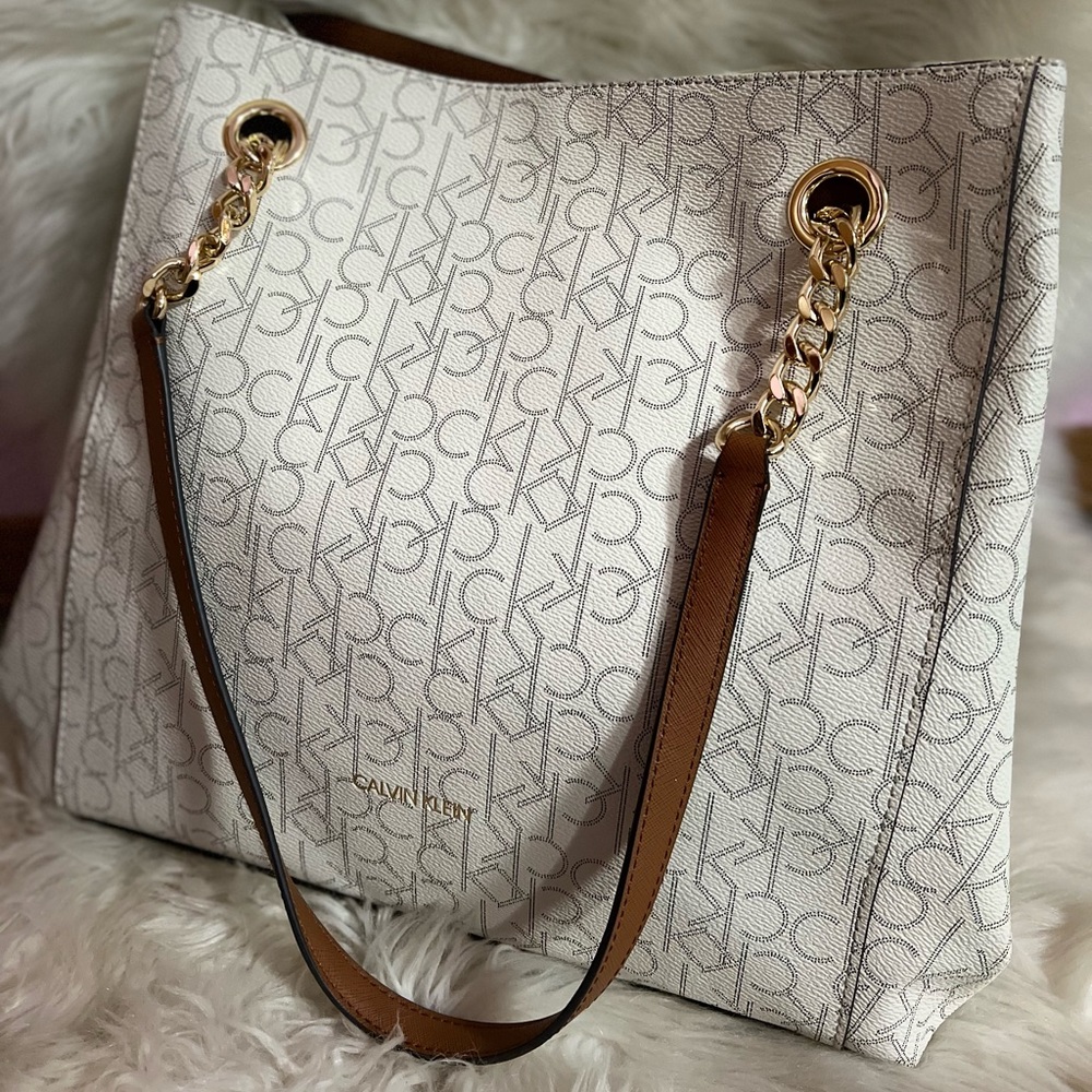White Calvin Klein purse
